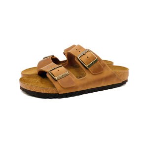 Birkenstock Uomodonna Ciabatta Cognac Arizona1