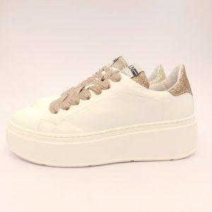 Meline Donna Sneaker Bianco Cipria 1605 1 (2)