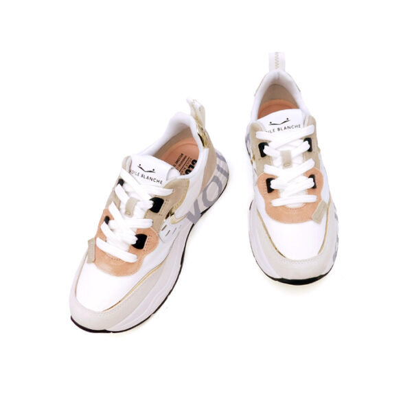 Voile Blanche Donna Sneaker Bianco Rosa 1n61 3